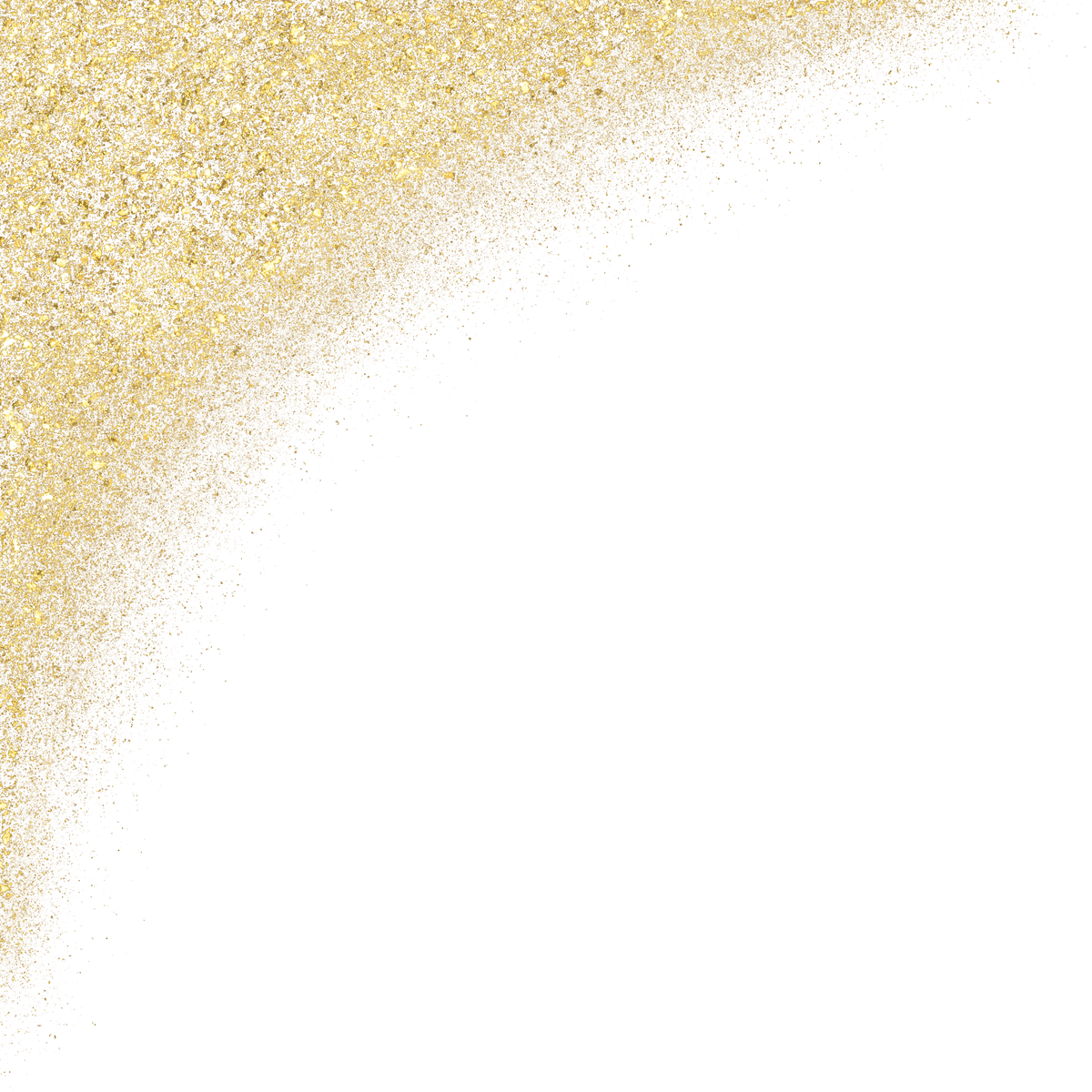 gold glitter shiny sprinkles corner